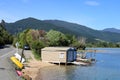 Boat sheds Okiwa Bay, Queen Charlotte Sound, NZ