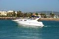 Boat with Sotogrande beach to the rear.