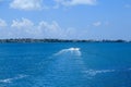 Boat Speeding Across Bermuda Bay