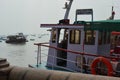 Boat standing on the sea shore