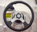 Boat steering wheel Royalty Free Stock Photo