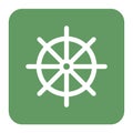 Boat steering wheel icon Royalty Free Stock Photo