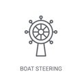 Boat Steering Wheel icon. Trendy Boat Steering Wheel logo concep Royalty Free Stock Photo