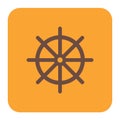 Boat steering wheel icon Royalty Free Stock Photo