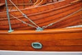 Boat Strakes and Brass Fasteners Royalty Free Stock Photo