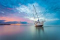Boat stranded Royalty Free Stock Photo