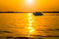 Boat at sunset