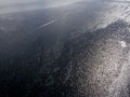 Boat surf foam aerial on Loch Etive