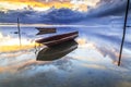 Boat at Tanjung aru beach, Labuan. Malaysia 11 Royalty Free Stock Photo