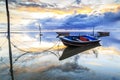 Boat at Tanjung aru beach, Labuan. Malaysia 09 Royalty Free Stock Photo