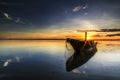 Boat at Tanjung aru beach, Labuan. Malaysia 06