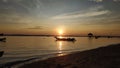 Boat Taylor fishing sundraise morning in lombok east