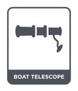 boat telescope icon in trendy design style. boat telescope icon isolated on white background. boat telescope vector icon simple Royalty Free Stock Photo