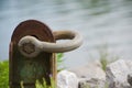 Boat Tie By The River Royalty Free Stock Photo