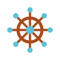 Boat timon isolated icon