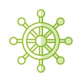 Boat timon isolated icon