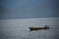 A boat in Toba Lake, Samosir Island, North Sumatra, Indonesia.