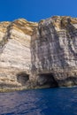 Boat tour at Azure Window, Malta, Gozo Royalty Free Stock Photo