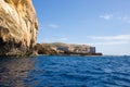 Boat tour at Azure Window, Malta, Gozo Royalty Free Stock Photo