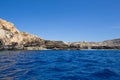 Boat tour at Azure Window, Malta, Gozo Royalty Free Stock Photo