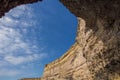 Boat tour at Azure Window, Malta, Gozo Royalty Free Stock Photo