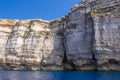 Boat tour at Azure Window, Malta, Gozo Royalty Free Stock Photo