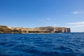 Boat tour at Azure Window, Malta, Gozo Royalty Free Stock Photo