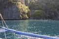 Boat tour near Coron in the philippines Royalty Free Stock Photo