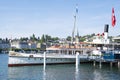 A boat for tourists for river cruises and excursions within Lake Lucerne.