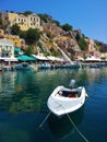 Boat and town view