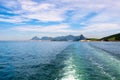 Boat Trace in the Ocean