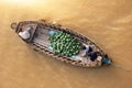 Boat on traditional floating market Royalty Free Stock Photo