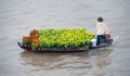 Boat on traditional floating market Royalty Free Stock Photo