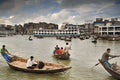 Boat traffic on Buriganga River