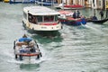 Boat Traffic at the Grand Canal Royalty Free Stock Photo