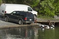 Boat trailer Royalty Free Stock Photo