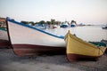 Boat in tranquil bay Royalty Free Stock Photo