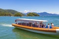 Boat trip AbraÃÂ£o beach Ilhas do Macedo. Ilha Grande, Brazil