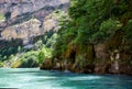 Walk along the canyon of the Sulak River in May