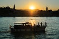 Boat trip along Danube river in Budapest