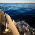 Boat trip on a beautiful lake afternoon Royalty Free Stock Photo