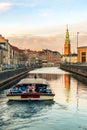 Boat trip in the canal of Copenhagen Royalty Free Stock Photo