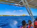 Boat trip Cancun Mexico to Island Mujeres Contoy Whale shark