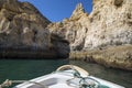 Boat Trip of the Caves and Grottos of the Algarve Royalty Free Stock Photo