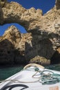 Boat Trip of the Caves and Grottos of the Algarve Royalty Free Stock Photo