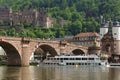 Boat trip on the Neckar River, Heidelberg, Germany Royalty Free Stock Photo