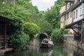 Boat trip tourism on water at little Venise quarter