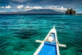 Boat and Tropical Apo island, Philippines Royalty Free Stock Photo