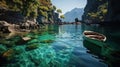 Boat in the turquoise waters of Thailand