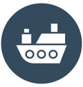 Boat Vector icon which can be easily modified or edit in any color Royalty Free Stock Photo